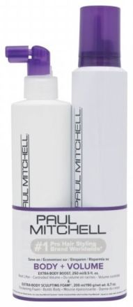 Paul Mitchell Extra-Body Set - Objemový sprej 250 ml + objemová pěna 200 ml Dárková sada