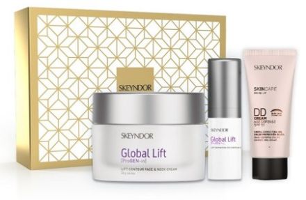 Skeyndor Global Lift Letní Set - Emulze 50 ml + oční krém 15 ml + DD krém 01 40 ml Dárková sada