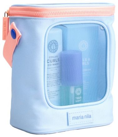 Maria Nila Curls Beauty Bag SS25 - Šampon 350 ml + bezoplachový krém 100 ml + arganový olej 30 ml Dárková sada