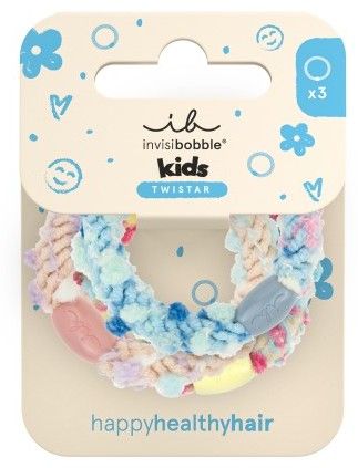 Invisibobble TWISTAR KIDS Pom Pom Tie - Gumička do vlasů 3 ks