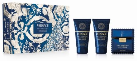 Versace Fraiche Extreme Vánoční Set - EDP 50 ml + sprchový gel 50 ml + balzám po holení 50 ml Dárková sada