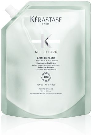 Kérastase Specifique Bain Divalent - Šamponová lázeň pro mastné kořínky 500 ml Náhradní náplň