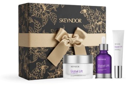 Skeyndor Global Lift Vánoční Set - Emulze 50 ml + elixír 30 ml + krém na oční okolí 15 ml Dárková sada