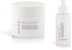 Ainhoa Multivit na suchou pleť sada - Multivitaminový krém 50 ml + Rozjasňující koncentrát 50 ml Dárková sada