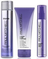 Paul Mitchell The Book of Platinum - Šampon 300 ml + kondicionér 200 ml + sprej 150 ml Dárková sada