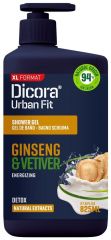 Dicora Shower Gel Urban Ginseng & Vetiver - Sprchový gel ženšen 825 ml