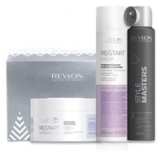 Revlon Professional Restart Purple Sada - Šampon pro blond vlasy 250 ml + hydratační maska 250 ml Dárková sada
