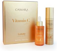 Casmara Vitamin C Shot Set - Revitalizační hydratační krém 50 ml + Revitalizační sérum 50 ml Dárková sada
