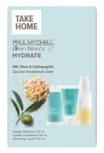Paul Mitchell Clean Beauty Hydrate Take Home - Šampon 50 ml + kondicionér 50 ml + Stylingové sérum 100 ml Dárková sada