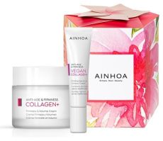 Ainhoa Vegan Collagen+ Firming Set - Krém pro pevnost a objem 50 ml + krém na oční okolí 15 ml Dárková sada