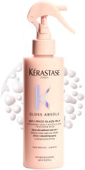 Kérastase Gloss Absolu Anti-frizz Glaze Milk - Uhlazující termoochranný sprej pro vlasy se sklonem ke krepatění 190 ml