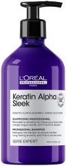 L´oréal Professionnel Keratin Alpha Sleek Shampoo - Uhlazující šampon 500 ml