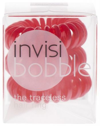 Invisibobble Raspberry Red - gumička do vlasů červená 3ks