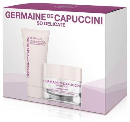 Germaine de Capuccini So Delicate - Krém pro suchou pleť 50 ml + S.O.S. Sérum pro zklidnění pleti 30 ml Dárková sada