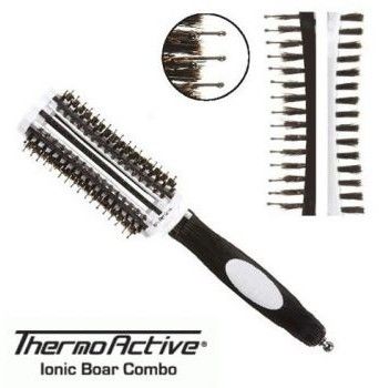 Olivia Garden Thermo Active Ionic Boar Combo - Keramický kartáč 27mm