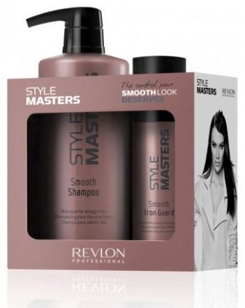 Revlon Professional Style Masters Smooth Duo Pack - Uhlazující šampon 400 ml + Uhlazující balzám 150 ml Dárková sada