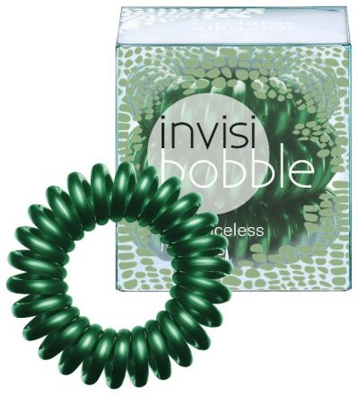 Invisibobble ORIGINAL Wild Whisper C U Later Alligator - Gumička do vlasů Tmavě zelená 3ks