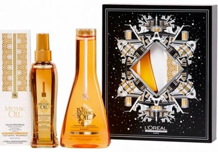 L´oréal Professionnel Mythic Oil Vánoční sada - Šampon 250ml + Vyživující olej 100ml Dárková sada
