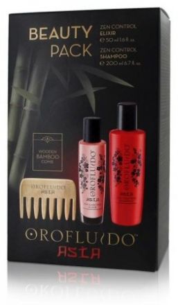 Orofluido Asia Zen Beauty Pack - Elixír Asia 50 ml + Šampon Asia 200 ml + Bambusový hřeben Dárková sada
