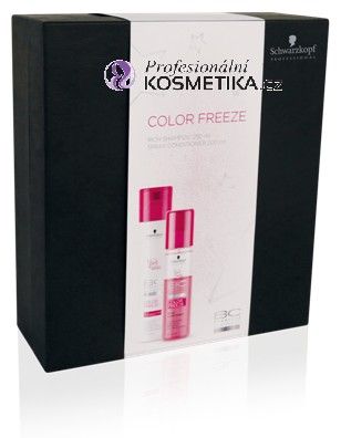 Schwarzkopf Bonacure Color Freeze Vánoční sada - Šampon pro zářivou barvu 250ml + Kondicionér ve spreji pro zářivou barvu 200ml Dárková sada
