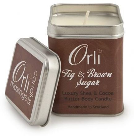Orli Massage Candles Fig & Brown Sugar - Uvolňující masážní svíčka 108g