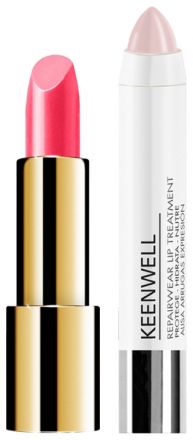 Keenwell Stunning Lips Kit - Ultra Shine rtěnka č.31 4gr. + Vyživující balzám na rty 3gr. Dárková sada