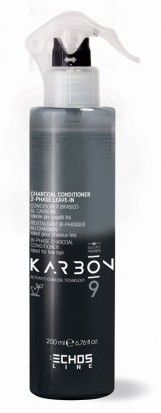 Echosline Karbon 9 Conditioner 2-Phase Leave-in - Dvoufázový bezoplachový kondicionér 200 ml