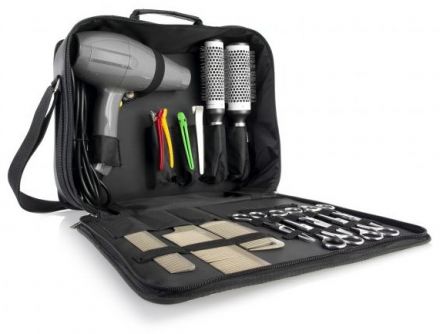 Kadeřnická taška přes rameno Černá