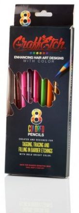 Graffetch Tattoo Neon Crayons - Tetovací neonové vlasové pastelky 8ks