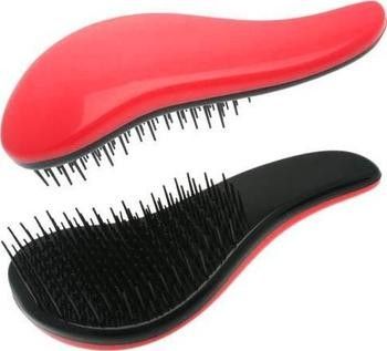 Detangler kartáč na vlasy s rukojetí červeno-černý