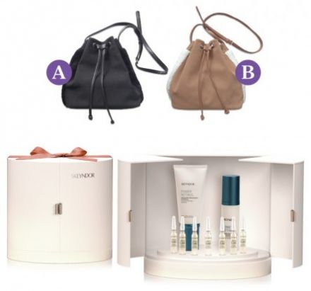 Skeyndor Power Retinol Vánoční sada pro normální a mastnou pleť - Reparační emulze 50 ml + sérum + ampule Uniq Cure 8H noční reparace 7 x 2 ml + kabelka Dárková sada