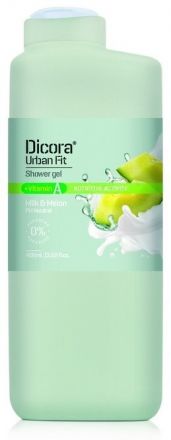 Dicora Shower Gel Urban Fit Milk & Melon - Sprchový gel mléko a meloun 400 ml