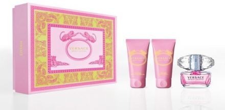 Versace Bright Crystal Set - EDT 50 ml + tělové mléko 50 ml + sprchový gel 50 ml Dárková sada