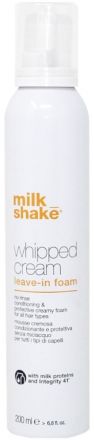 Milk Shake Whipped Cream Leave-in foam - Bezoplachový, vyživující a ochranný kondicionér 200 ml