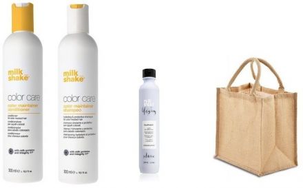 Milk Shake Colour Care Sada - Šampon na barvené vlasy 300 ml + kondicionér 300 ml + lak na vlasy 500 ml Dárková sada