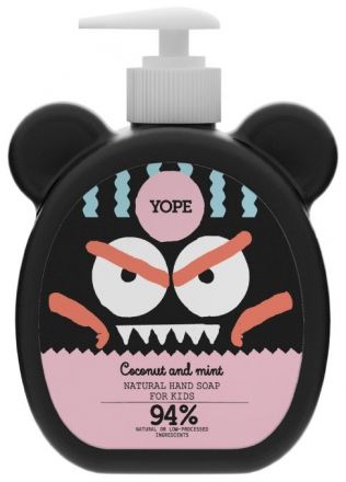 Yope Coconut and Mint Natural Hand soap - Přírodní mýdlo na ruce pro děti 400 ml
