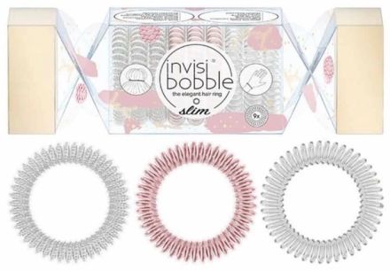 Invisibobble SLIM Wishlist Trio Cracker That’s Crackin’ - Gumička do vlasů 9 ks
