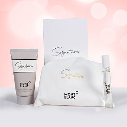 MontBlanc Signature Discovery Mini Kit - EDP 7,5 ml + tělové mléko 50 ml Dárková sada