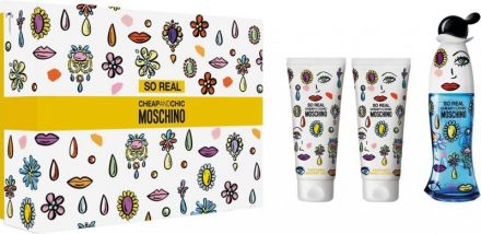 Moschino So Real Sada - EDT 50 ml + sprchový gel 100 ml + tělové mléko 100 ml Dárková sada