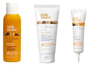 Milk Shake Moisture Plus Mini Set - Hydratační šampon 100ml + Hydratační kondicionér 100ml + Lotion 12ml Dárková sada