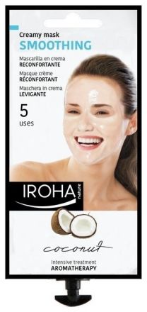Iroha Smoothing Creamy Mask Coconut - Vyhlazující aromaterapeutická krémová maska 25 gr