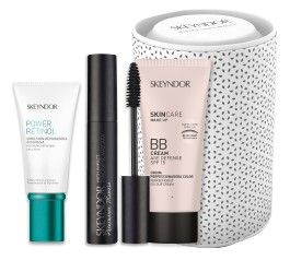 Skeyndor Power Retinol Normální až Mastná Pleť Set - Pleťová emulze 50 ml + řasenka Černá 10ml + BB cream č.2 40 ml Dárková sada