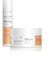 Revlon Professional Restart Recovery Letní Set - Šampon pro poškozené vlasy 250 ml + maska pro poškozené vlasy 250 ml Dárková sada