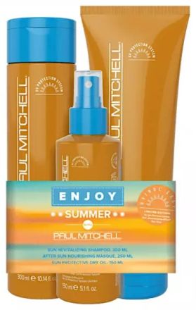 Paul Mitchell Sun Trio Set - Šampon 300 ml + maska 250 ml + olej 150 ml Dárková Sada