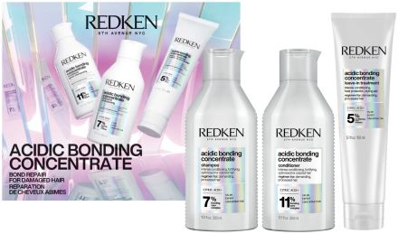 Redken Acidic Bonding Concentrate Vánoční Set - Šampon 300 ml + kondicionér 300 ml + bezoplachová péče 150 ml Dárková sada