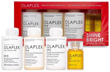 Olaplex Retail holiday Kit 2021 - Šampon No. 4 100 ml + kondicionér No. 5 100 ml + intenzivní kúra No. 3 100 ml + olej No.7 30 ml Dárková sada