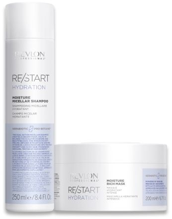 Revlon Professional Restart Hydration Letní sada - Šampon 250 ml + maska 250 ml + tělový krém Orofluido 50 ml Dárková sada
