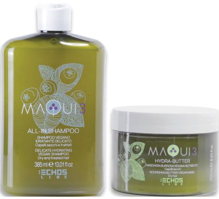 Echosline Maqui 3 Hydratační Rituál Letní Sada - Šampon 385 ml + maska 250 ml Dárková sada