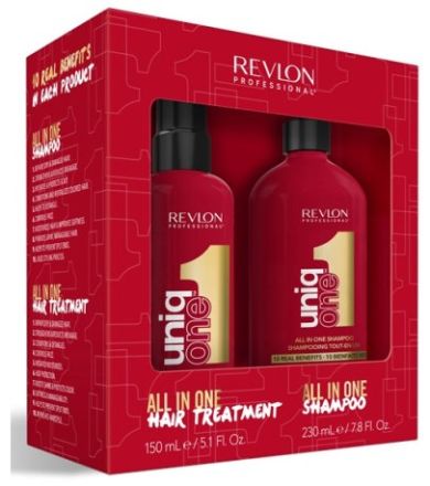 Revlon Professional Uniq One Set - Šampon 230 ml + Bezoplachová péče 150 ml Dárková sada