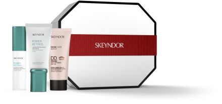 Skeyndor Power Retinol Suchá Pleť Vánoční Sada - Krém 50 ml + sérum 30 ml + DD krém 01 40 ml Dárková sada